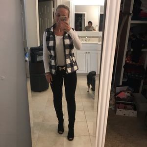 Preppy Quilted Gingham Vest🖤❣️